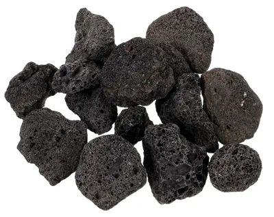 Vulkanische Steine für Aquarien, 2-4 cm, 300 g, schwarz