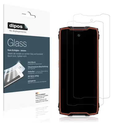 Produktbild von 2x Schutzfolie für Blackview BV9300 Pro matt - Anti-Shock 9H Folie dipos Glass Kunststoffglas