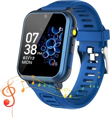 Produktbild von Kinder-Smartwatch 24 mit Touchscreen, Schrittzähler, Kamera, Wecker, Hörbuch, Stoppuhr, Rekorder, Rechner, Anruf, für Jungen im Alter von 3–12 Jahren