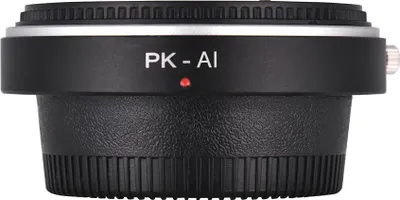 Obrázek produktu pro Yctze AI Lens Mount Adapter Ring s optickým sklem Adaptér pro manuální ostření pro fotoaparáty s bajonetem AI Kompatibilní s objektivy s bajonetem K Focus