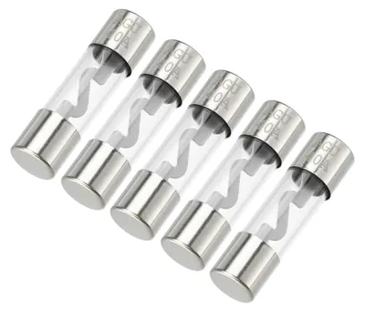 5 AGU-Glassicherungen 10x38 mm 40 A für Kfz, silber