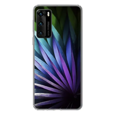 Produktbild von MuchoWow® Handyhülle Schutzhülle Hülle für Huawei P40 Blumen - Geometrie - Abstrakt Silikon Softcase Handy Hülle - Handytasche