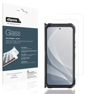 Image de 2x Protection ecrán pour Oukitel WP61 Plus mat Verre souple Film Protecteur 9H dipos