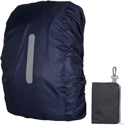 Produktbild von Wasserdichte Rucksackhülle, PU5000, Reißfest, Reflektierend, Blau
