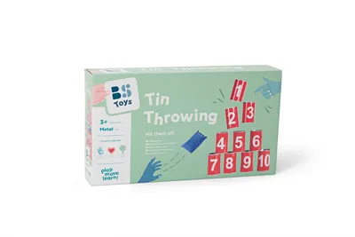 Produktbild von GA093BS Toys Dosenwerfen - Wurfspiel für Kinder - Spiele ab 3 jahre - Rot