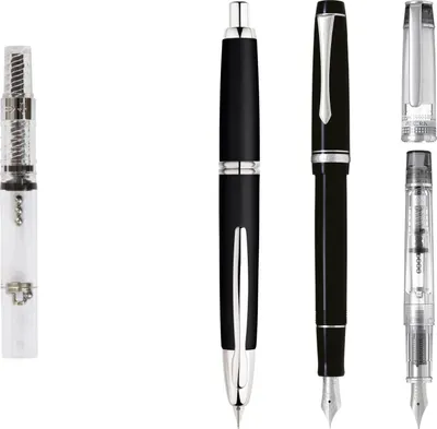 Produktbild von PILOT CON-40 Tinten-Konverter für Füllfederhalter, kompatibel mit Capless, Custom Heritage 91, Silver, Grance, Prera, Kolbenmechanismus, Nachfüllsystem