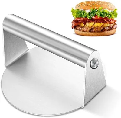Produktbild von Famanu Hamburgerpresse mit stabiler Handhabung - Edelstahl