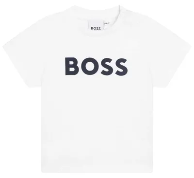 Productafbeelding van Boss - T-shirt voor baby, model GT21366 (9 maanden), kleur wit