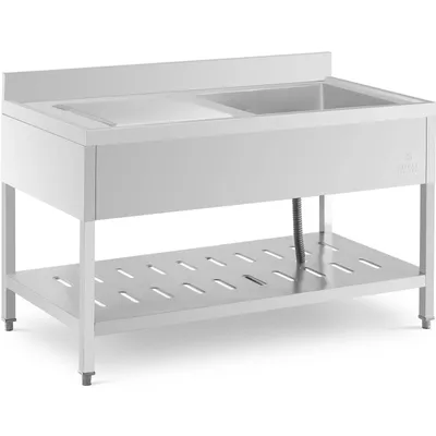 Obrázek produktu pro Expondo Royal Catering Dřez - 1 vana -  - nerezová ocel - 140 x 70 cm