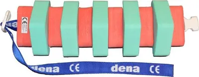 Image de Ceinture de natation pour adolescents avec fermeture de sécurité 100cm de long couleur verte rouge