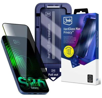Immagine prodotto di Vetro oscurante 3MK HardGlass Max Privacy con applicatore per Samsung Galaxy S26+