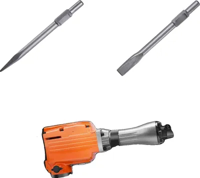 Produktbild von Abbruchhammer, Schwerlast-Aluminium, 60J Schlagenergie, 2200W 2 Meißelbits