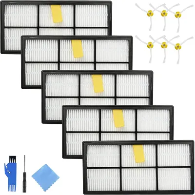 HEPA Filter & Seitenbürsten Set für Roomba 800/900 Serie