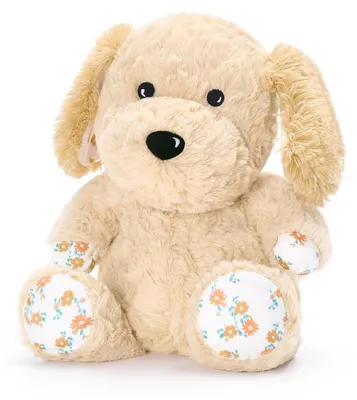 Produktbild von Wärmekissen Stofftier Hund 0,8 KG Mikrowellen-tauglich 25cm Weiß