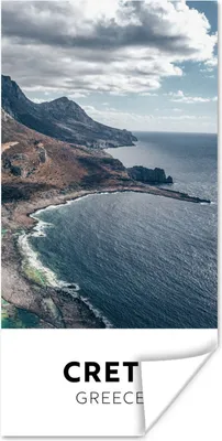 Produktbild von MuchoWow® Poster Kreta - Griechenland - Strand 60x120 cm - Wandschmuck