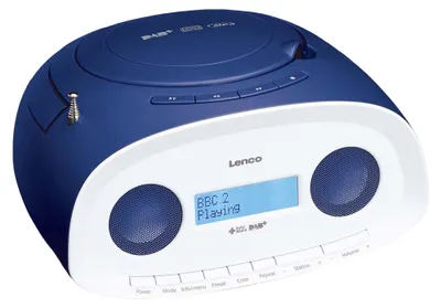 Obrázek produktu pro Lenco SCD-69, Analogový a digitální, AM, DAB, DAB+, FM, PLL, Přehrávač, CD, Opakování, Přehrát/pozastavit, Skip down, Skip up, Stop
