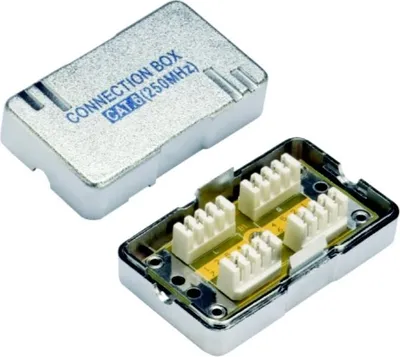 Image de BOÎTE DE CONNEXION STP CAT.6 (2* boîte encochée) Argent