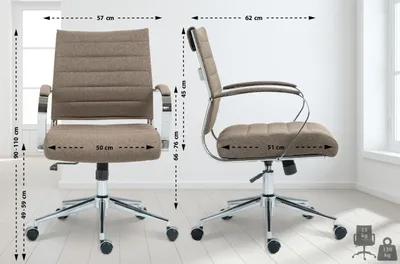Produktbild von Bürostuhl Oakland Stoff taupe