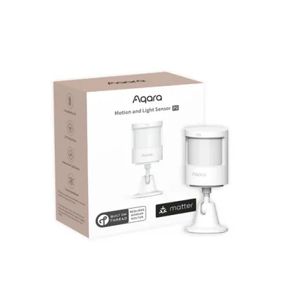 Produktbild von Aqara Bewegungs- und Lichtsensor P2, Matter, Thread, Bluetooth 5.0, 0-1500 Lux, batteriebetrieben