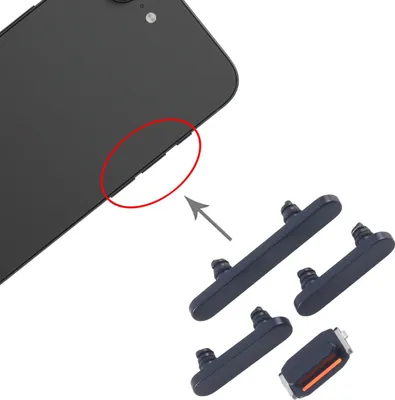 Obrázok produktu pre Pre Apple iPhone 16e Náhradný diel na ovládanie napájania a hlasitosti čierny