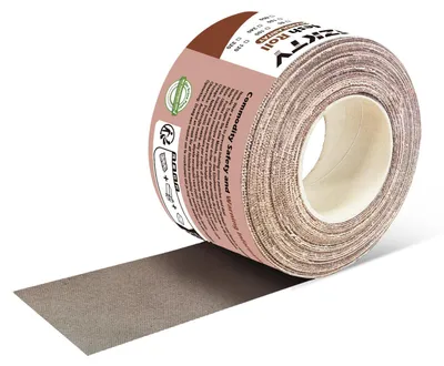 Immagine prodotto di Rotolo di carta vetrata a rete, con sistema di fissaggio a velcro, 70 mm x 10 m, grana P240, per legno, metallo e pareti