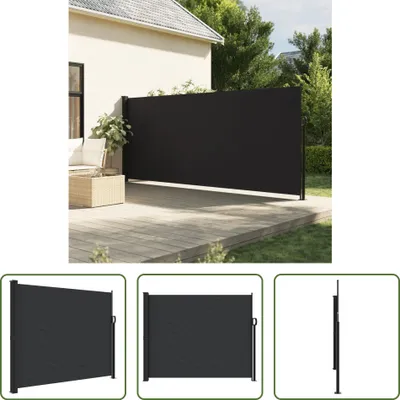 Produktbild von The Living Store Seitenmarkise Ausziehbar Schwarz 160x300 cm