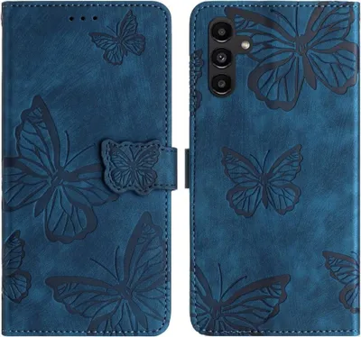 Produktbild von Samsung Galaxy A26 Hülle - Coverup Schmetterlinge Klapphülle - Blau