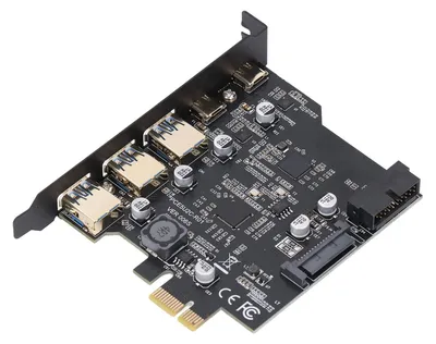 Zdjęcie produktu dla Karta PCIe do USB 3.2 Gen 2 z 5 portami USB