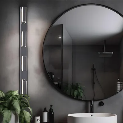 Immagine prodotto di Applique a LED, cromata, satinata, L 68 cm