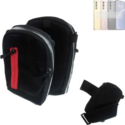 Produktbild von K-S-Trade Outdoor Gürteltasche Holster Umhängetasche kompatibel mit Meizu 20 schwarz Handy Tasche Case travelbag Schutz Hülle Handy Hülle