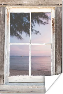 Produktbild von MuchoWow® Poster Aussicht - Strand - Meer 20x30 cm - Papierdruck