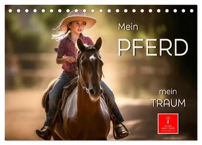 Produktbild von Mein Pferd - mein Traum (Tischkalender 2027 DIN A5 quer), CALVENDO Monatskalender