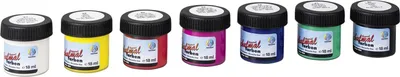 Produktbild von Deckfarben malfertig in Bechern 18ml 7 Farben Packung mit 6 Stück
