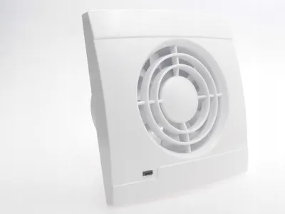 Image de ELPlast VS100T : Ventilateur de contrôle de débit avec minuterie, débit de 120 m³/h, pour salle de bains