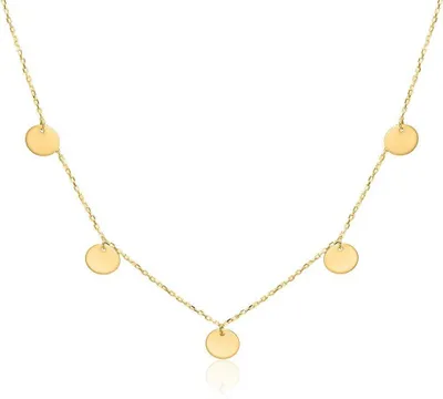 Produktbild von Plättchen Kette für Damen aus 9K Gold von Unique