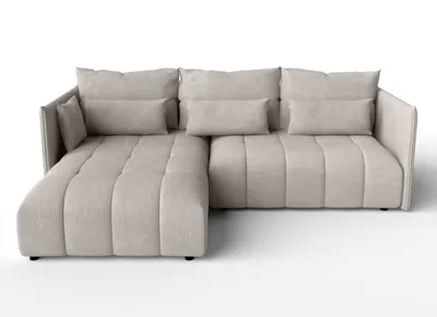 Produktbild von AX LIVING Gaziante beige Eckschlafcouch mit Bettkasten 248 cm