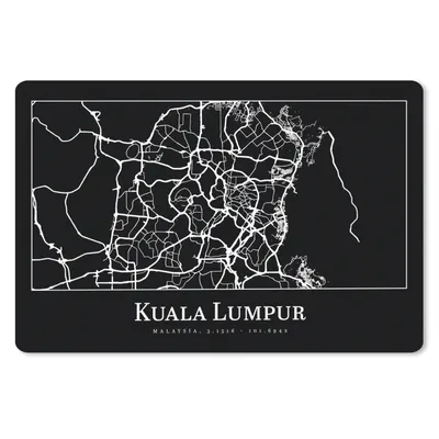 Produktbild von MuchoWow® Mauspad Mousepad Stadtplan - Kuala Lumpur - Karte 27x18 cm - Mousepads - Maus Mat - Pad - Mausunterlage - Büroartikel - Desk Matten