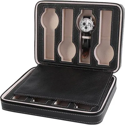 Produktbild von Famanu Uhrenbox für 8 Uhren - praktischer Halter