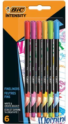 Zdjęcie produktu dla BIC Intensity Fine cienkopisy 6 kolorów