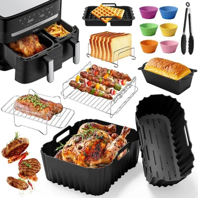 Produktbild von Heißluftfritteuse Zubehör Set 8,3L Tefal EY9018 Dual Easy Fry