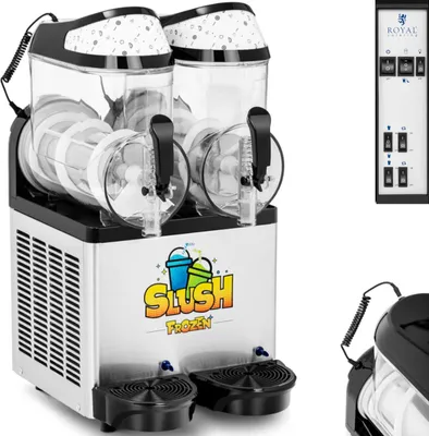 Zdjęcie produktu dla Granitor Maszyna Do Napojów Slush Sorbetów Smoothies Podwójna 600 W 2 X 10 L