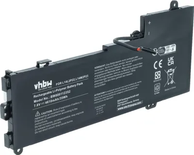 Produktbild von vhbw Akku kompatibel mit Lenovo E31-70, E31, U31, U31-70, E31-70-80KX0007GE, U30-70, U31-70A, U31-70-IFI, U30 Notebook (4610 mAh, 7,6 V, Li-Polymer)