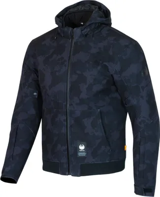 Produktbild von Merlin Torque D3O wasserdichter Motorrad Zip Hoodie, schwarz/camouflage, M