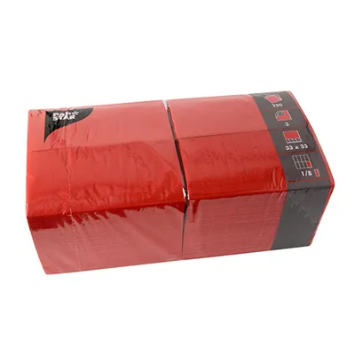 Produktbild von Papstar 84578, Rot, Seidenpapier, Einfarbig, 46 g/m², 330 mm, 330 mm