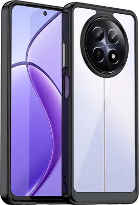 Obrázek produktu pro Pouzdro pro Realme 13 5G průhledné, nárazuvzdorné TPU silikonové ochranné pouzdro černé