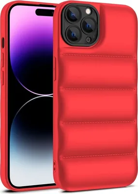 Produktbild von König Design Hülle kompatibel mit Apple iPhone 15 Pro Max Kunststoff Soft Handyhülle - Handy Case Rot