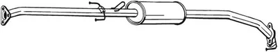 Produktbild von BOSAL 289-033 Mittelschalldämpfer Schalldämpfer für HONDA CR-V III (RE)