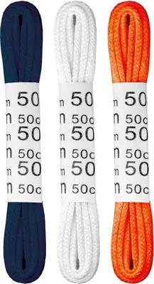 Image de Lacets Kids Lacets Kids "3 paires" - Bleu/Blanc/Orange - Plat