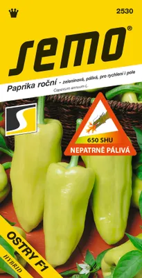 Obrázok produktu pre Horúca zeleninová paprika F1 - Ostry F1 rýchla, pole 15s /SHU 650/