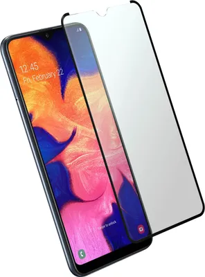 Produktbild von Avizar, Kratzfeste Displayschutzfolie aus Glas für Samsung Galaxy A10, Schwarz